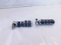 Harley Touring Dyna Sportster & Softail ISO Chrome & Rubber Footpeg Footrests - C3 Cycle