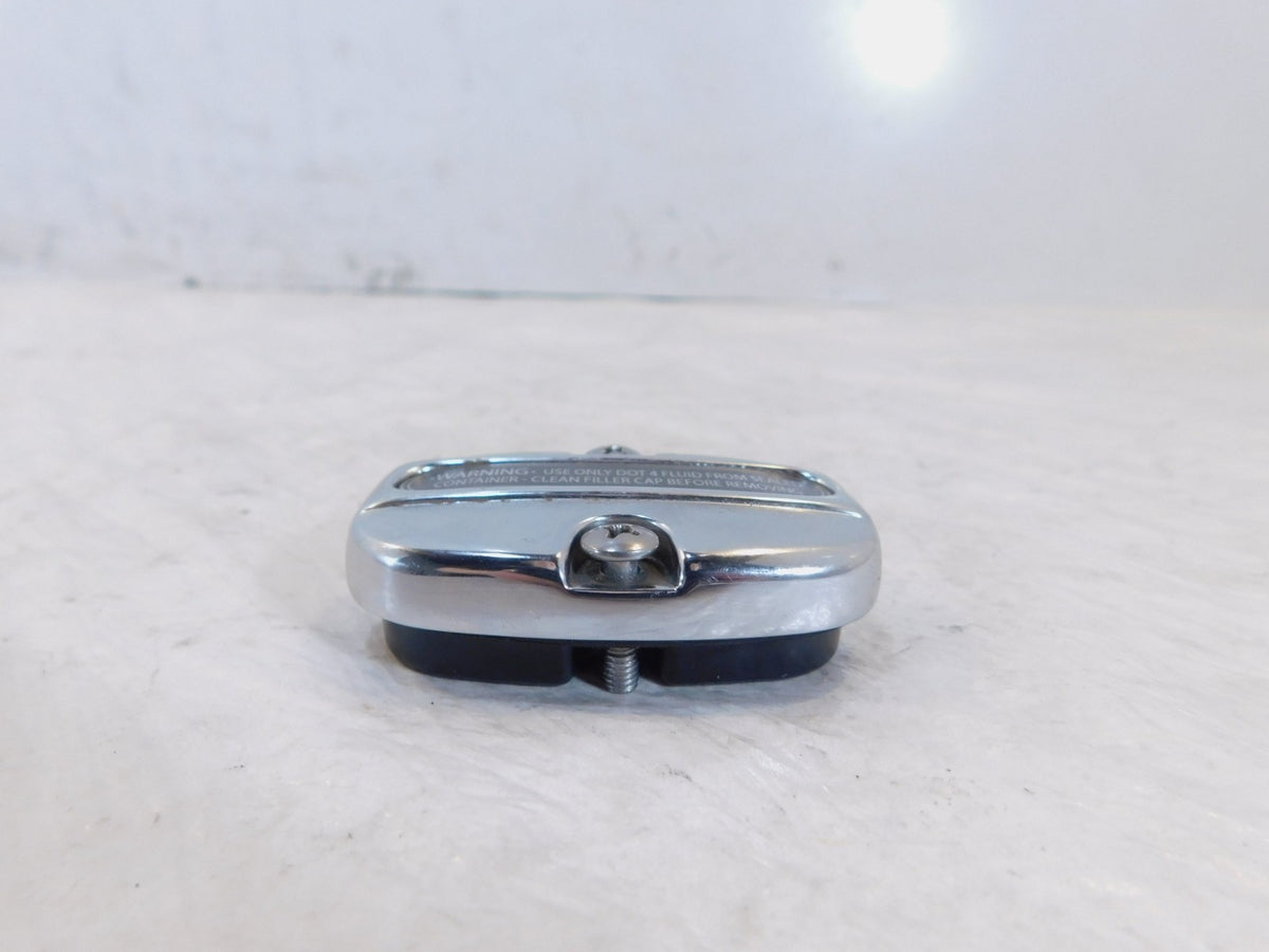 Harley Road King Street & Electra Glide Chrome Rear Master Cylinder Cap Lid - C3 Cycle