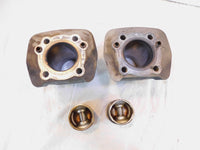 Pair Harley Davidson Sportster 883 Silver Cylinder Jugs w/ Pistons P/N: 16446-86 - C3 Cycle