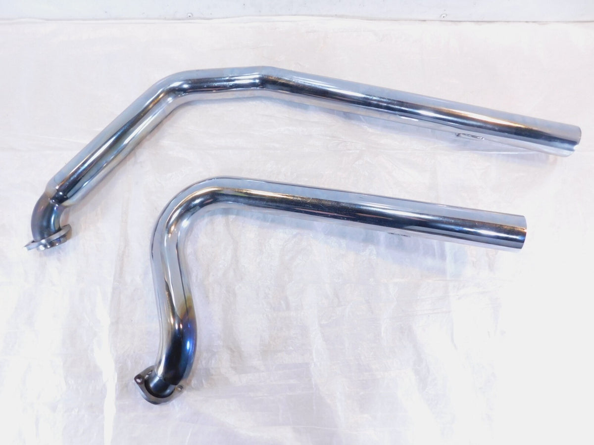 2002 & 2003 Indian Gilroy Scout Chrome Front & Rear Exhaust Header Pipe Mufflers - C3 Cycle