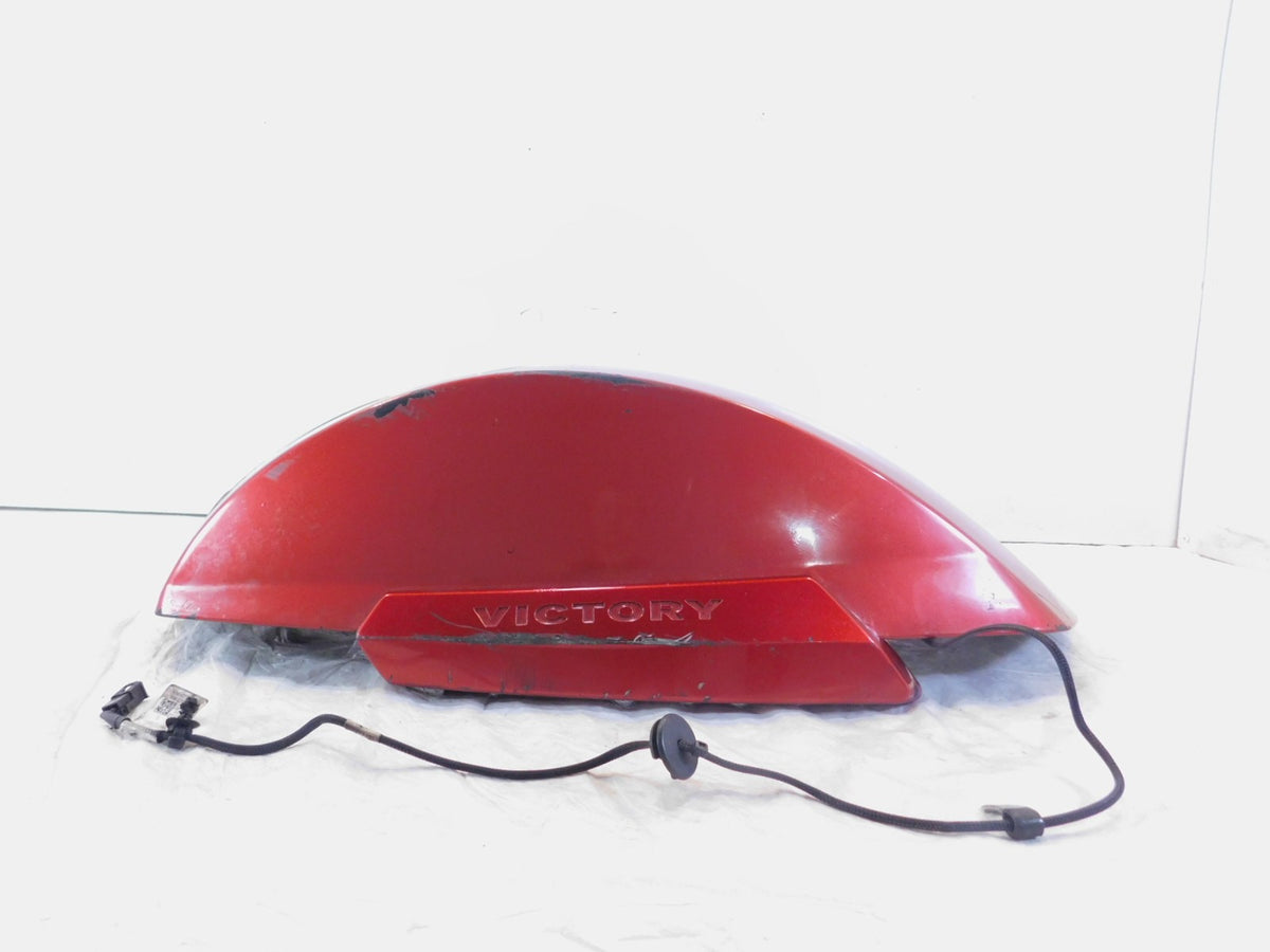 2015 15 Victory Magnum Red Rear Left Side Saddlebag Saddle Bag Speaker Cover Lid - C3 Cycle