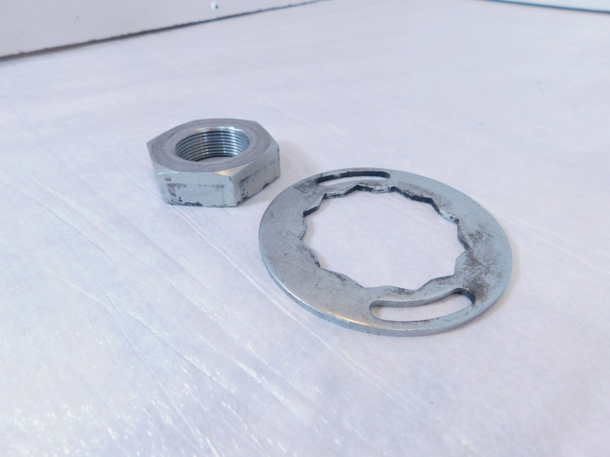 Indian Chief Chieftain Roadmaster & Springfield Pulley Sprocket Nut & Lock Plate - C3 Cycle