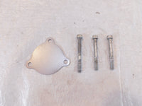 1991-1993 Honda Nighthawk 750 CB750 Silver Engine Left Side Cover Plate & Screws - C3 Cycle
