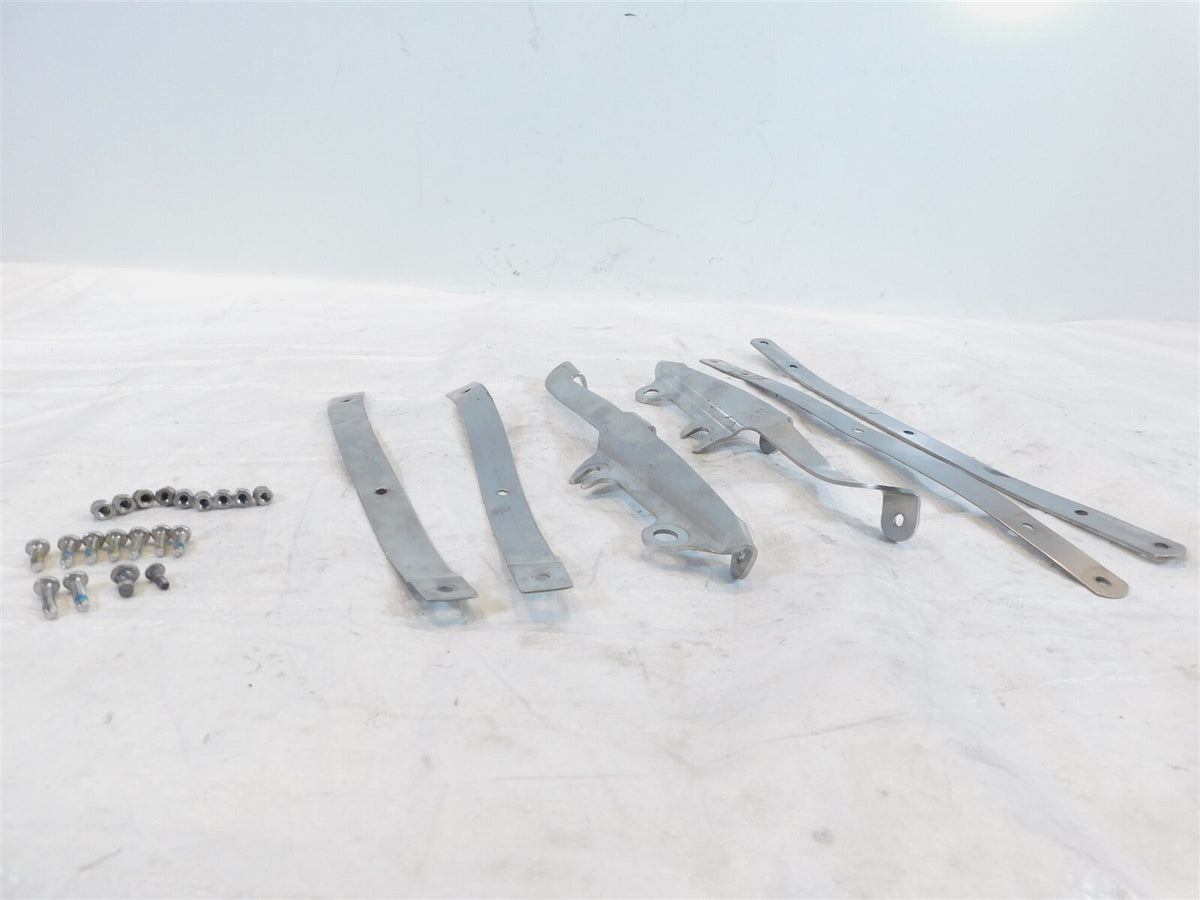 Bent Harley Davidson Sportster 883 1200 Custom Hugger Front Windshield Brackets - C3 Cycle