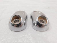Harley Davison VRSCR Street Rod Chrome Left Right Handlebar Riser Clamp Caps - C3 Cycle