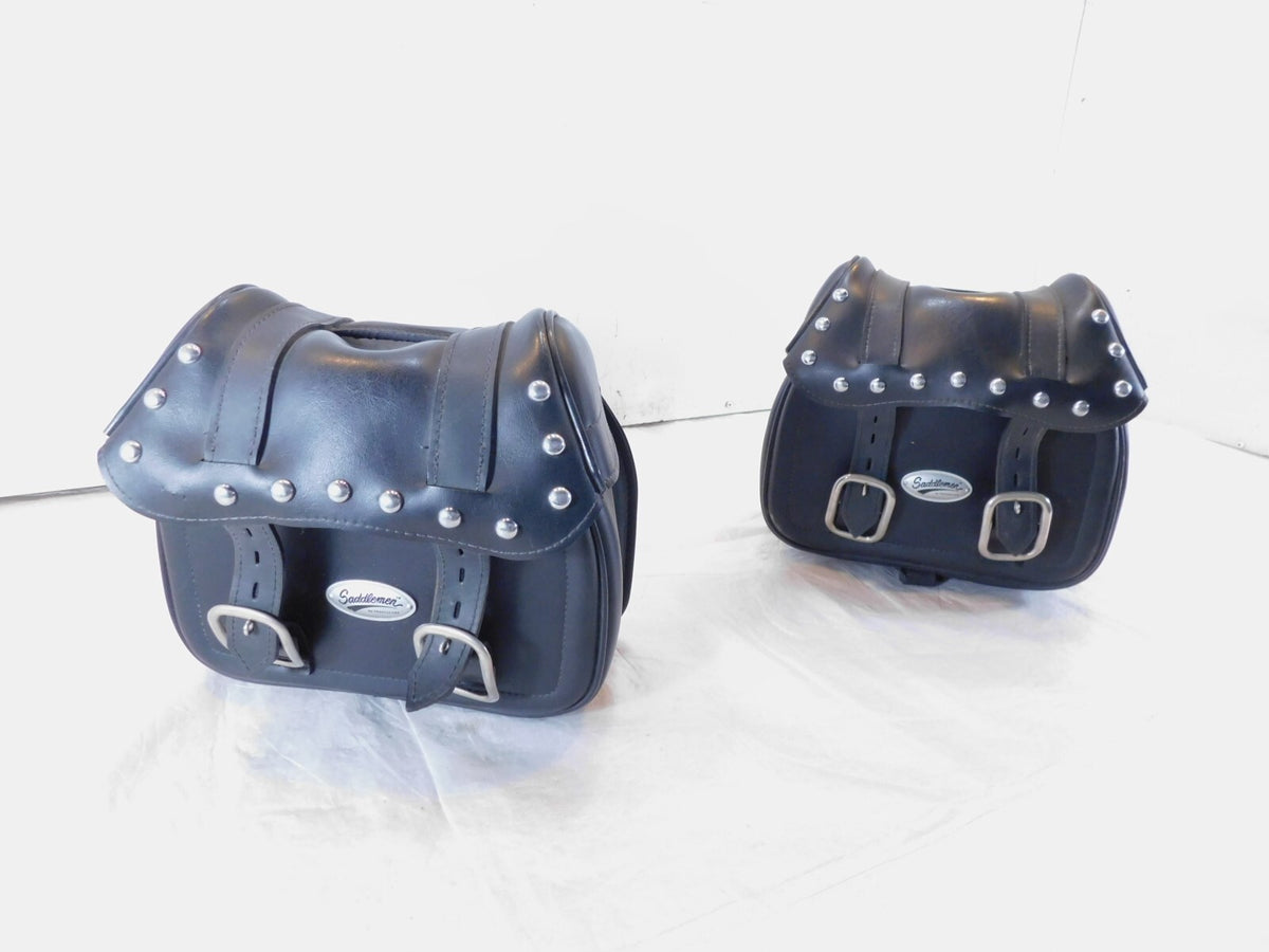 Yamaha Virago 1100 XV1100 Saddlemen Rear Black Dual Luggage Container Saddlebags - C3 Cycle