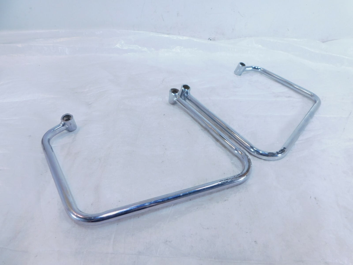 2008 08 Yamaha V-Star XVS650 650 Custom Left/Right Saddlebag Luggage Rail Mounts - C3 Cycle
