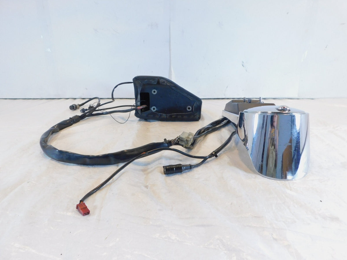 Harley Electra Glide FLHTC Chrome Fuel Tank Console w/ CB Control & Speaker - C3 Cycle