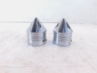 2009 Harley Davidson Touring FLHX Super Glide Chrome Front Axle Nut Covers - C3 Cycle