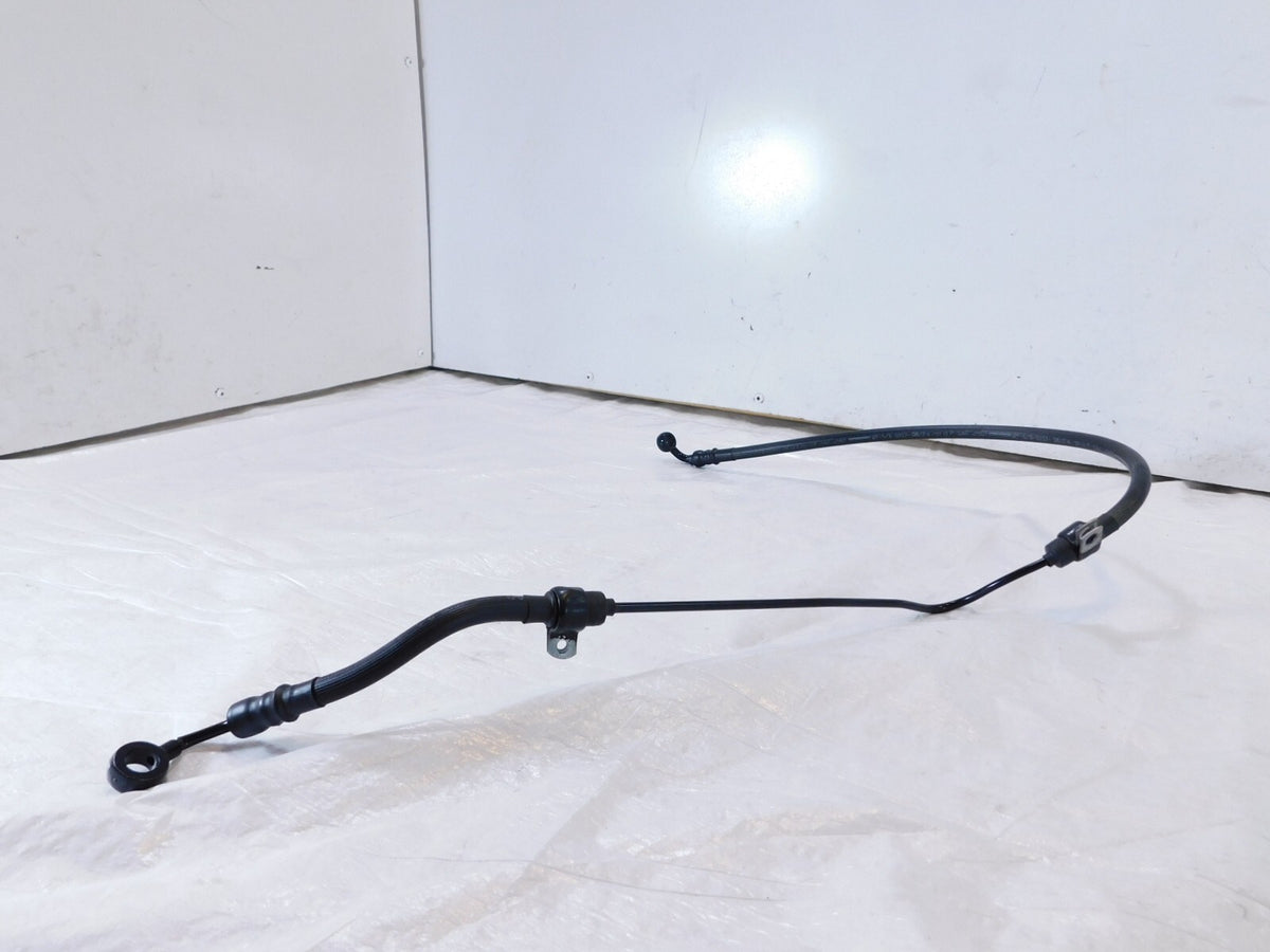 Harley Davidson Sportster 883 & 1200 Custom Front Wheel Black Brake Line Hose - C3 Cycle