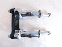 Harley Davidson Sportster 883 & 1200 Black Handlebar Riser Mount Bracket Clamps - C3 Cycle