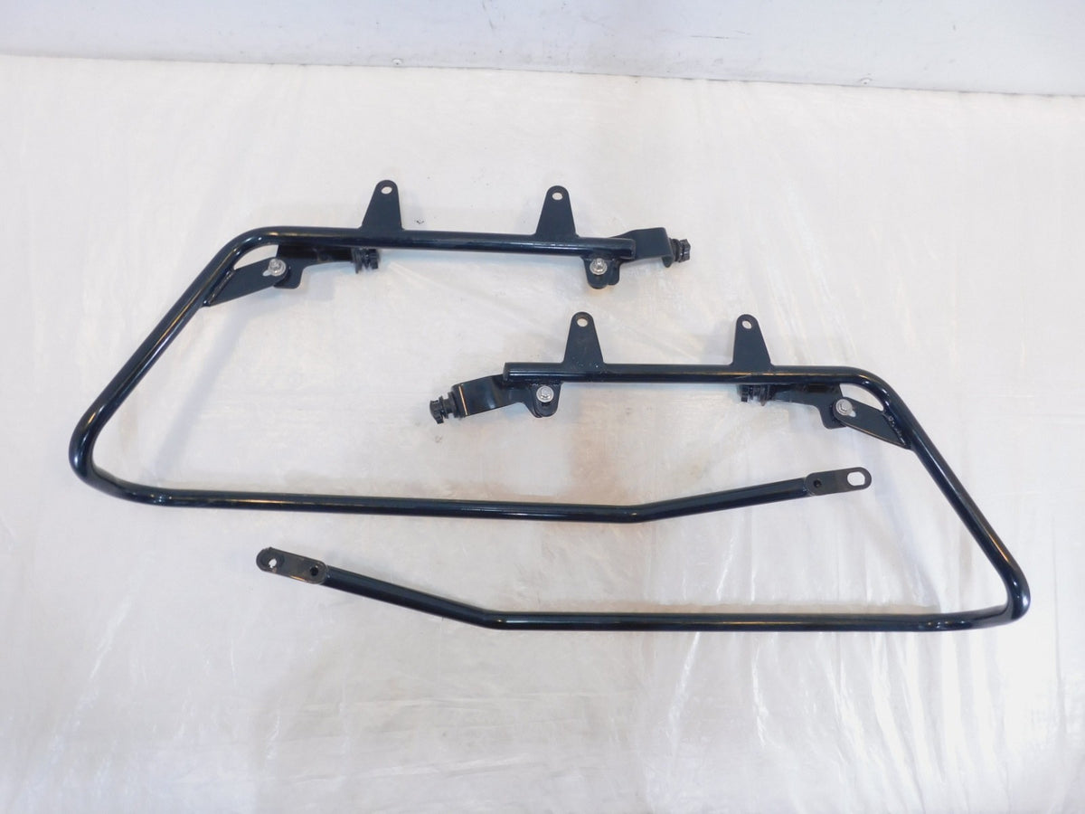 18-22 Harley Davidson Softail Slim & Street Bob Black Saddlebag Mount Brackets - C3 Cycle