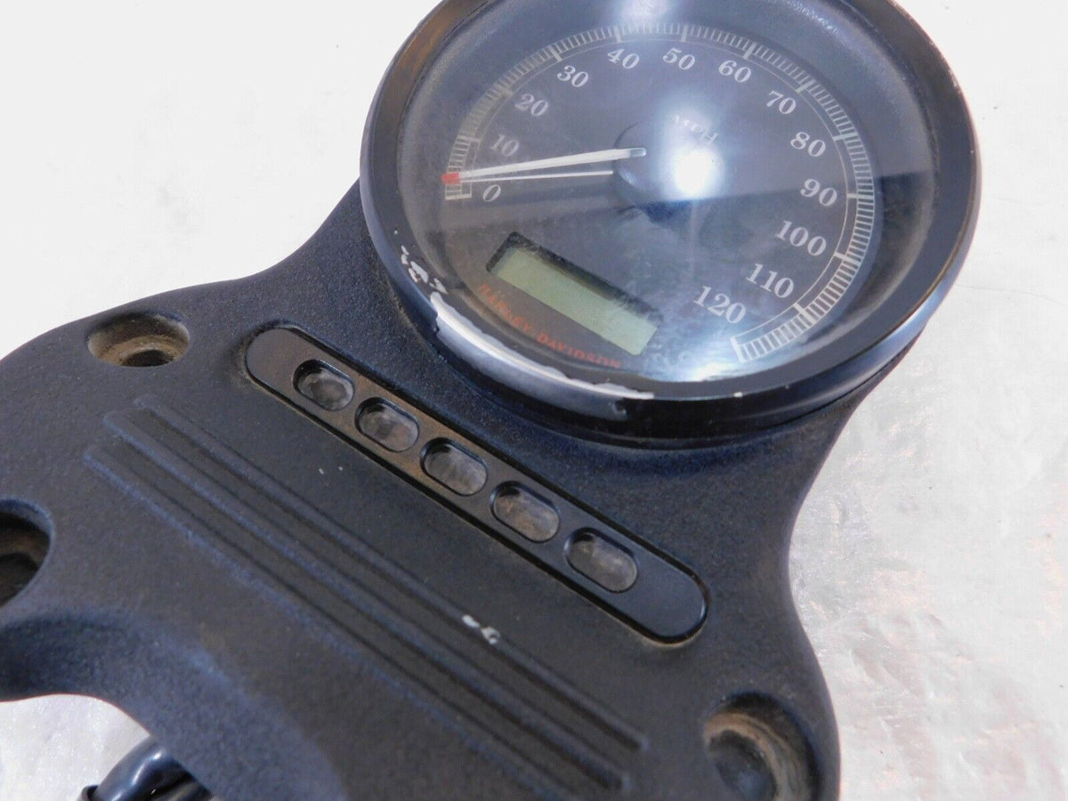 Harley Davidson Sportster 883 & 1200 Black Speedometer Bracket & Odometer - C3 Cycle