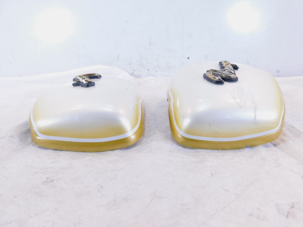 Yamaha Virago XV700 700 1100 XV1100 White Left/Right Side Frame Cover Panels - C3 Cycle