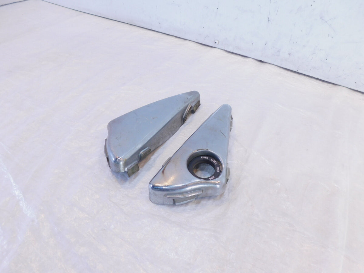 Harley Davidson V-Rod VRSC Chrome Ignition Switch Left & Right Side Cover Trim - C3 Cycle