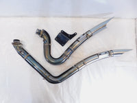 Harley Davidson Dyna Vance & Hines Chrome Engine Exhaust System Header Pipes - C3 Cycle