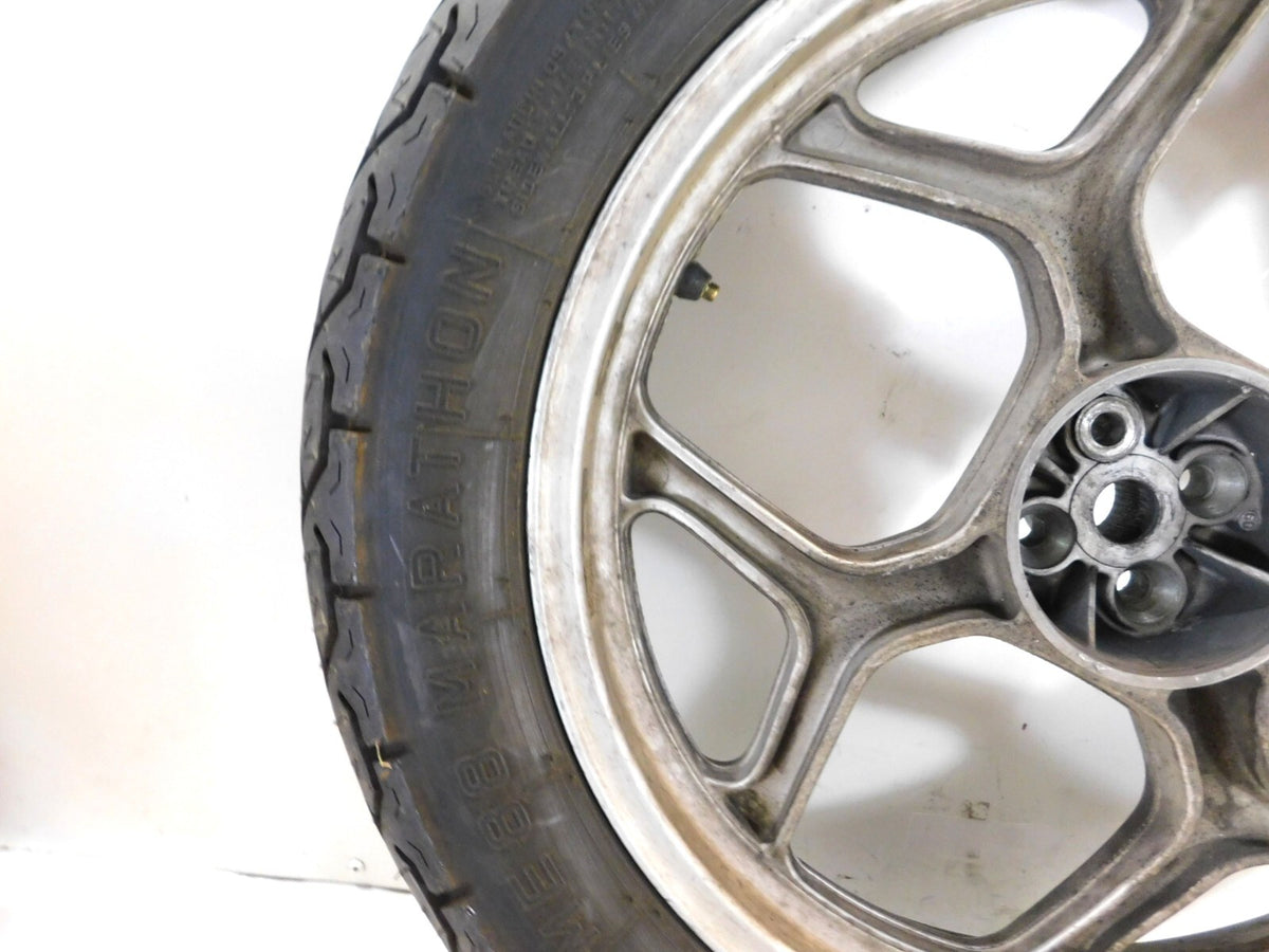 BMW K75 K75S K75RT K75T & K100 K100LT K100RS Silver Cast Rear Wheel Rim 2.75x17" - C3 Cycle