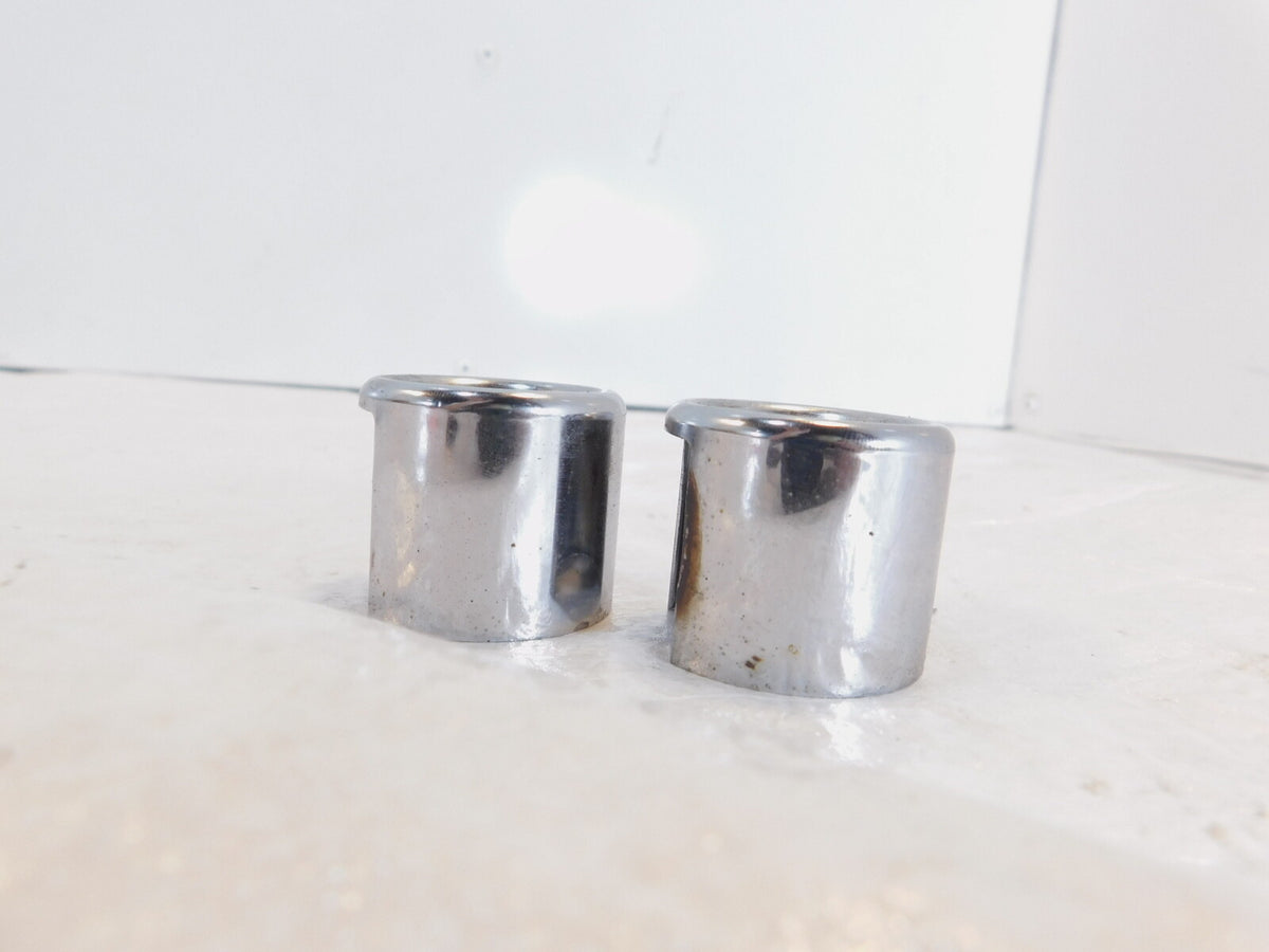 1986 1987 Harley Davidson Sportster XLH 1100 Chrome Upper Top Shock Bolt Covers - C3 Cycle