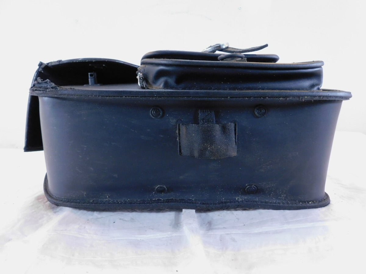 Viking Left & Right Motorcycle Slanted Black Left Saddlebag Saddle Side Bag - C3 Cycle