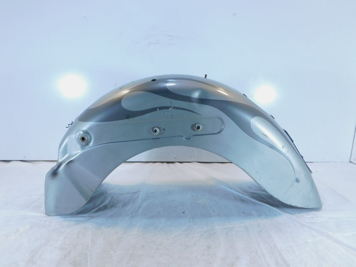2000-2003 Honda VT1100C2 Shadow Sabre 1100 Gray Flames Rear Wheel Cover Fender - C3 Cycle