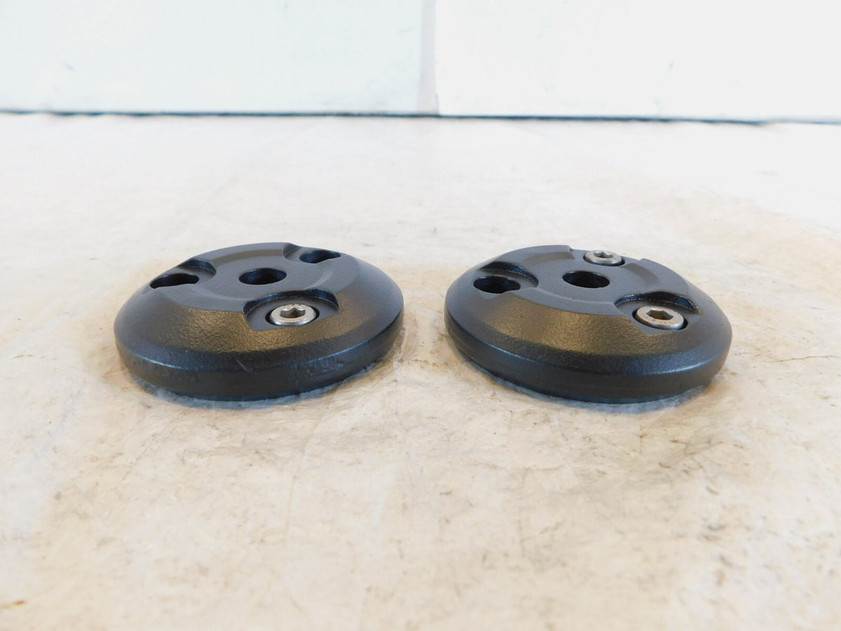 Triumph Adventurer Thunderbird Sport Pair Black Frame Plug Cover Finishers - C3 Cycle