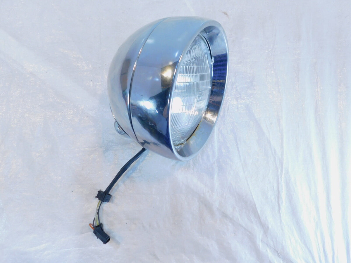 Harley Davidson Softail Heritage Classic & Fat Boy Chrome Headlight Headlamp - C3 Cycle