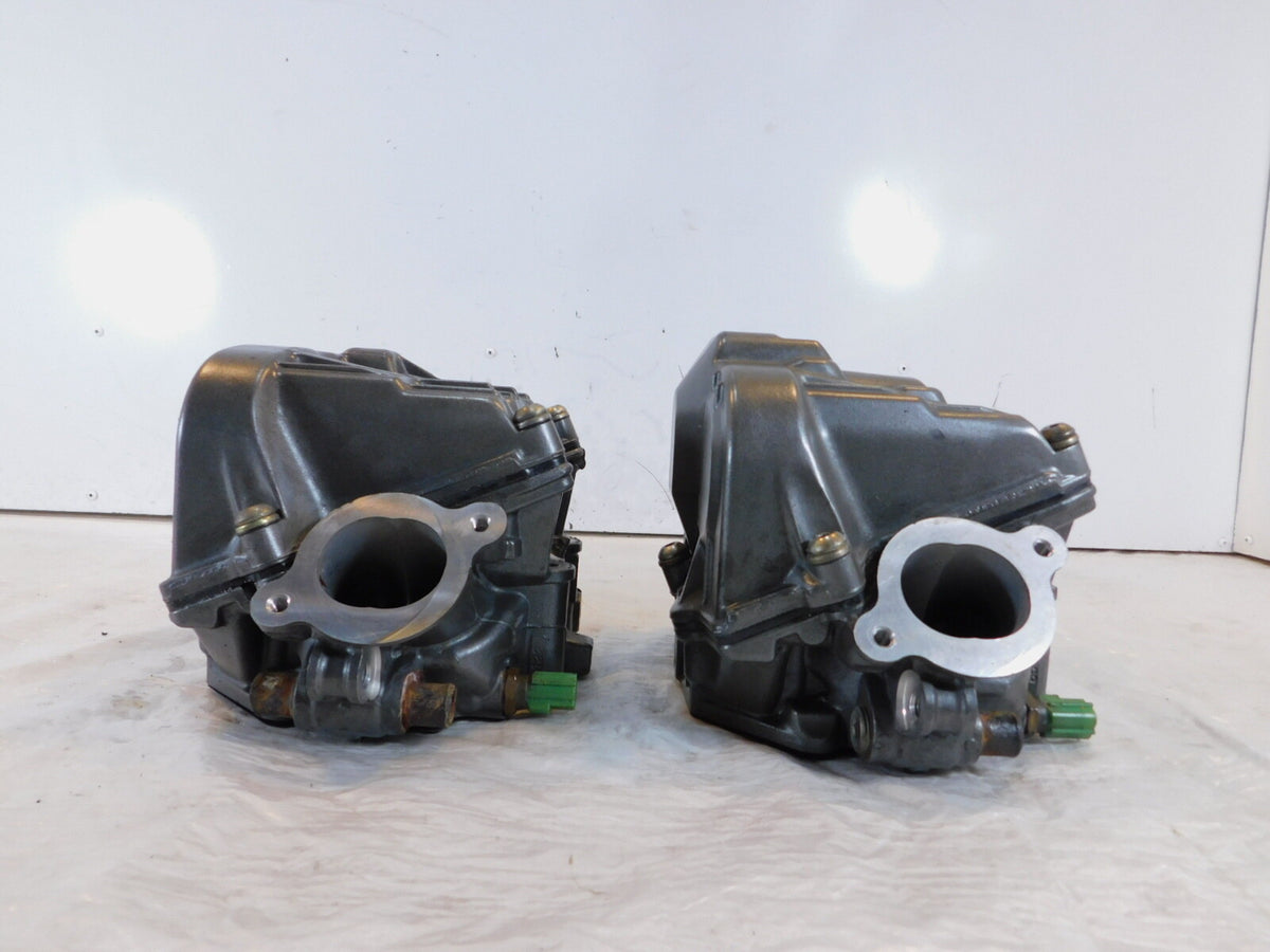 2000-2003 Aprilia SL1000 Falco Engine Front/Rear Cylinder Heads w/ Valves - C3 Cycle