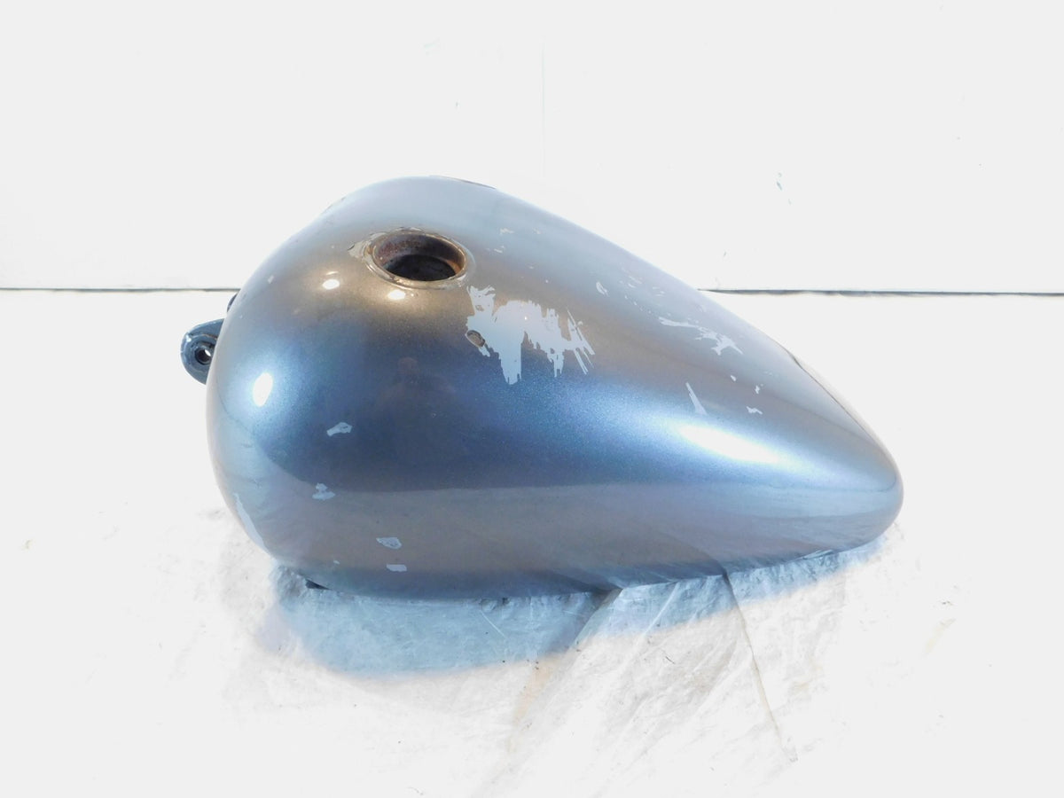 1996-2003 Harley Davidson Sportster 883 & 1200 Large Silver Petrol Fuel Gas Tank - C3 Cycle