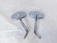 Harley Dyna Sportster Softail FXR Sportster Front Chrome Rear View Mirror - Set - C3 Cycle