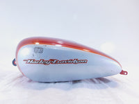 04-06 Harley Davidson Sportster 883 & 1200 Custom Low Red Fuel Gas Tank - Dented - C3 Cycle