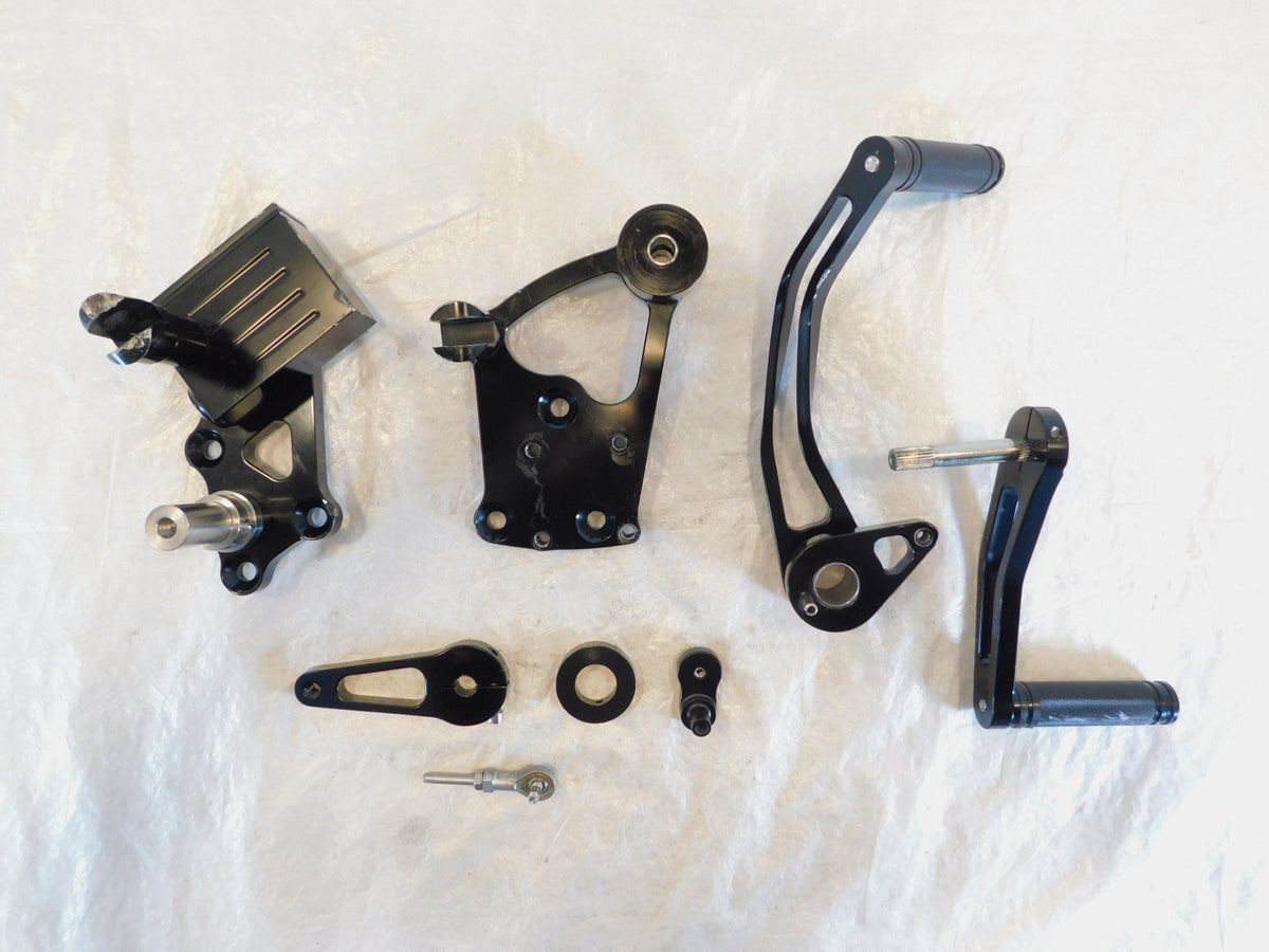 Harley Davidson Softail Aftermarket Black Brake & Shifter Pedal Foot Control Lot - C3 Cycle