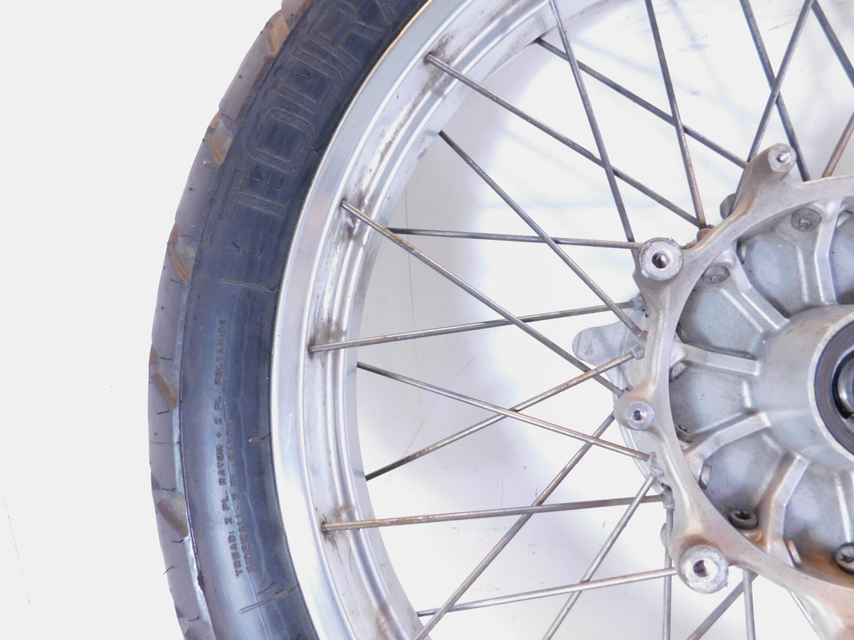 1994-2002 BMW R1100GS R1150GS Silver Spoked Front Wheel Rim Hub & Tire 2.5"x19" - C3 Cycle
