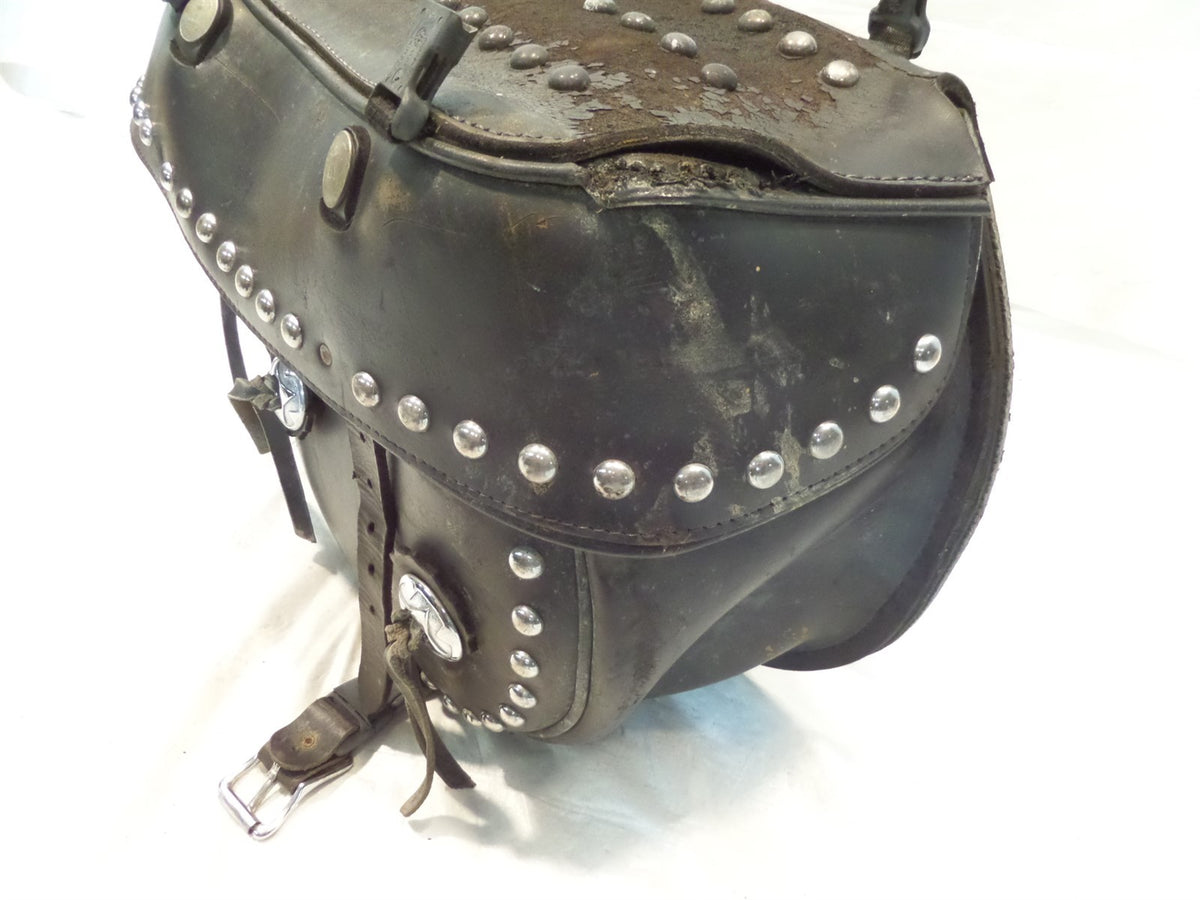 01 2001 Indian Gilroy Scout Right Rear Black Luggage Bag Saddlebag Saddle bag - C3 Cycle