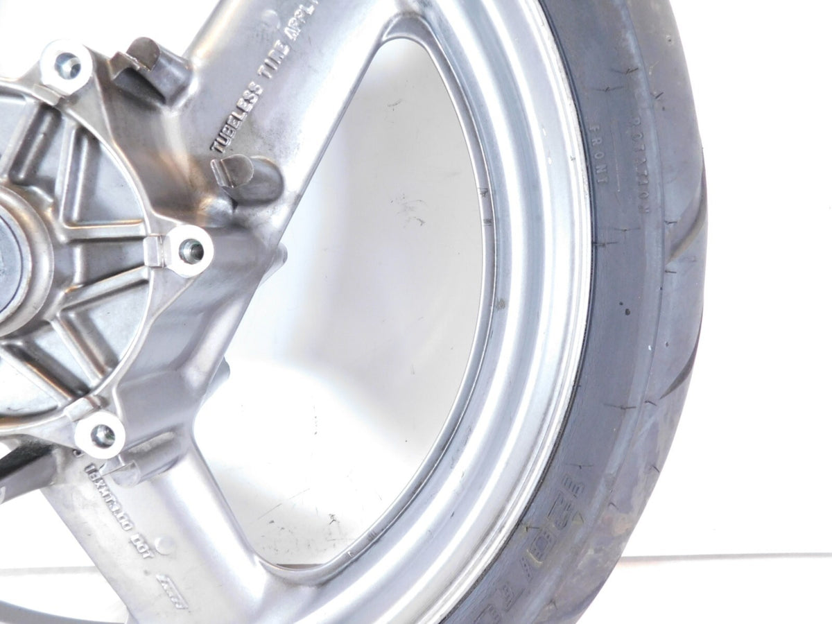 1991-2003 Honda ST1100 & ST1100P Police 1100 Silver Cast Front Wheel Rim w/ Tire - C3 Cycle