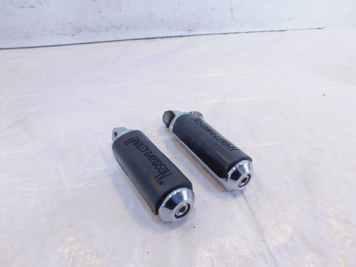 Harley Touring Dyna Sportster & Softail ISO Chrome & Rubber Footpeg Footrests - C3 Cycle