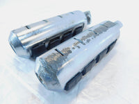 Harley Touring Dyna Sportster & Softail ISO Chrome & Rubber Footpeg Footrests - C3 Cycle