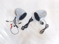1999 Kawasaki Vulcan 1500 Classic Front Handlebar Clamp On Speakers & Controller - C3 Cycle