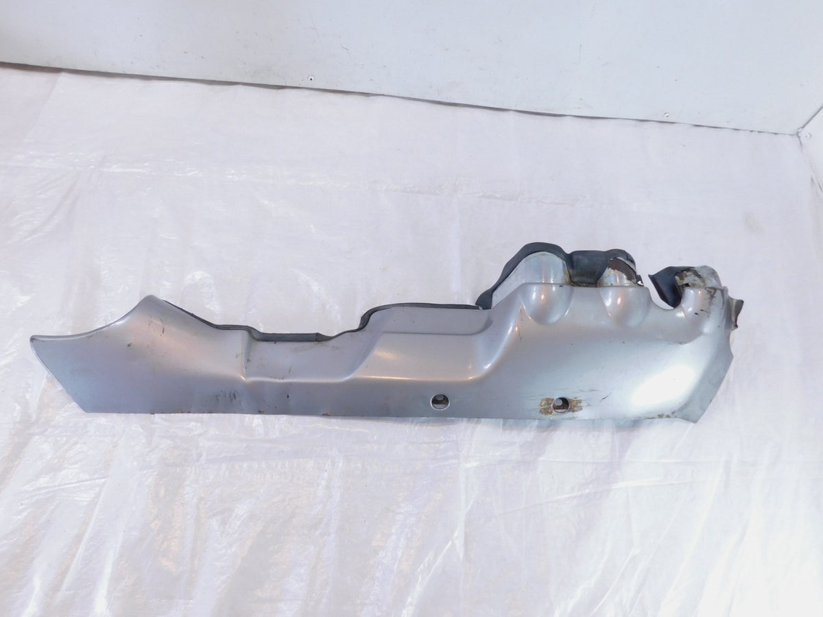 Honda GL1800 Goldwing 1800 Silver Right Exhaust Header Pipe Muffler Shield Cover - C3 Cycle