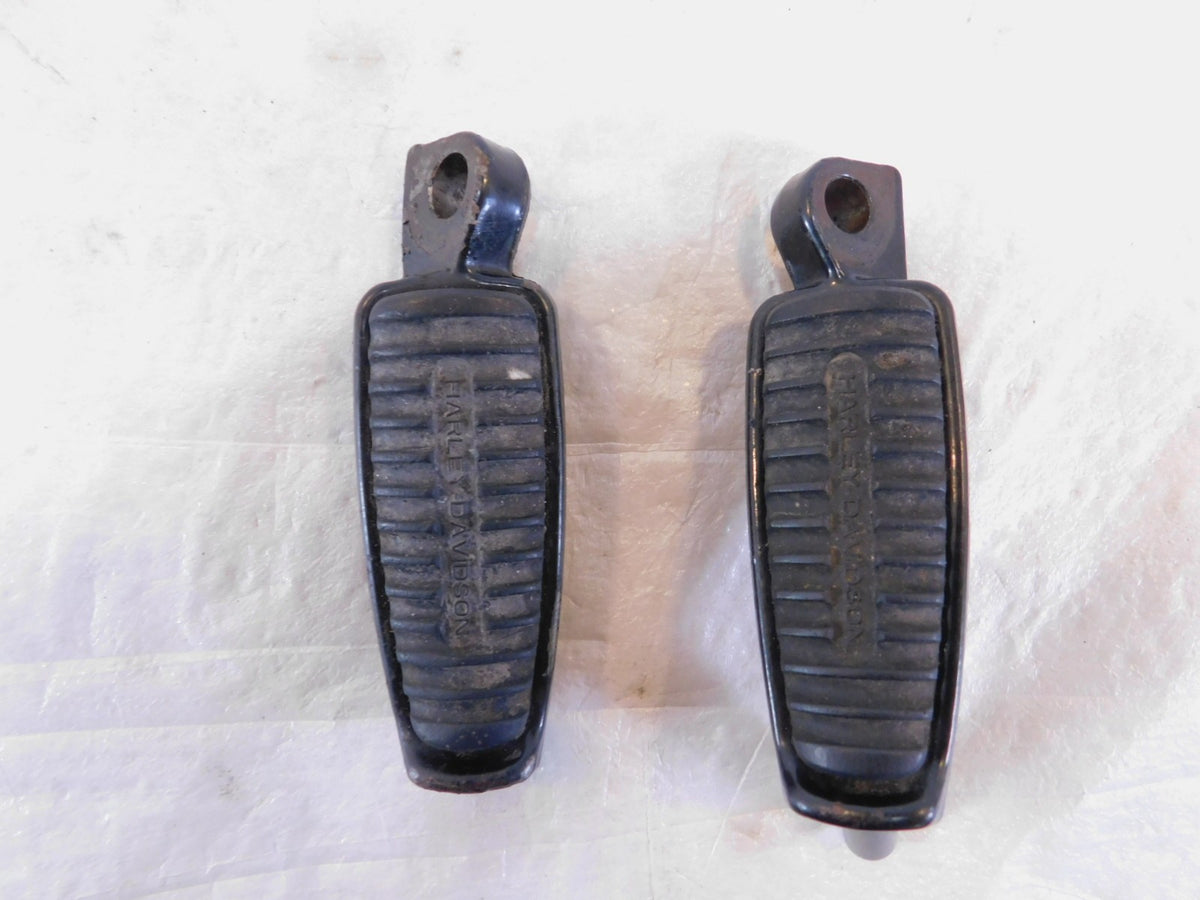 Harley Sportster 1200 Nightster & Iron V-Rod Black Front Footpeg Footrests - C3 Cycle