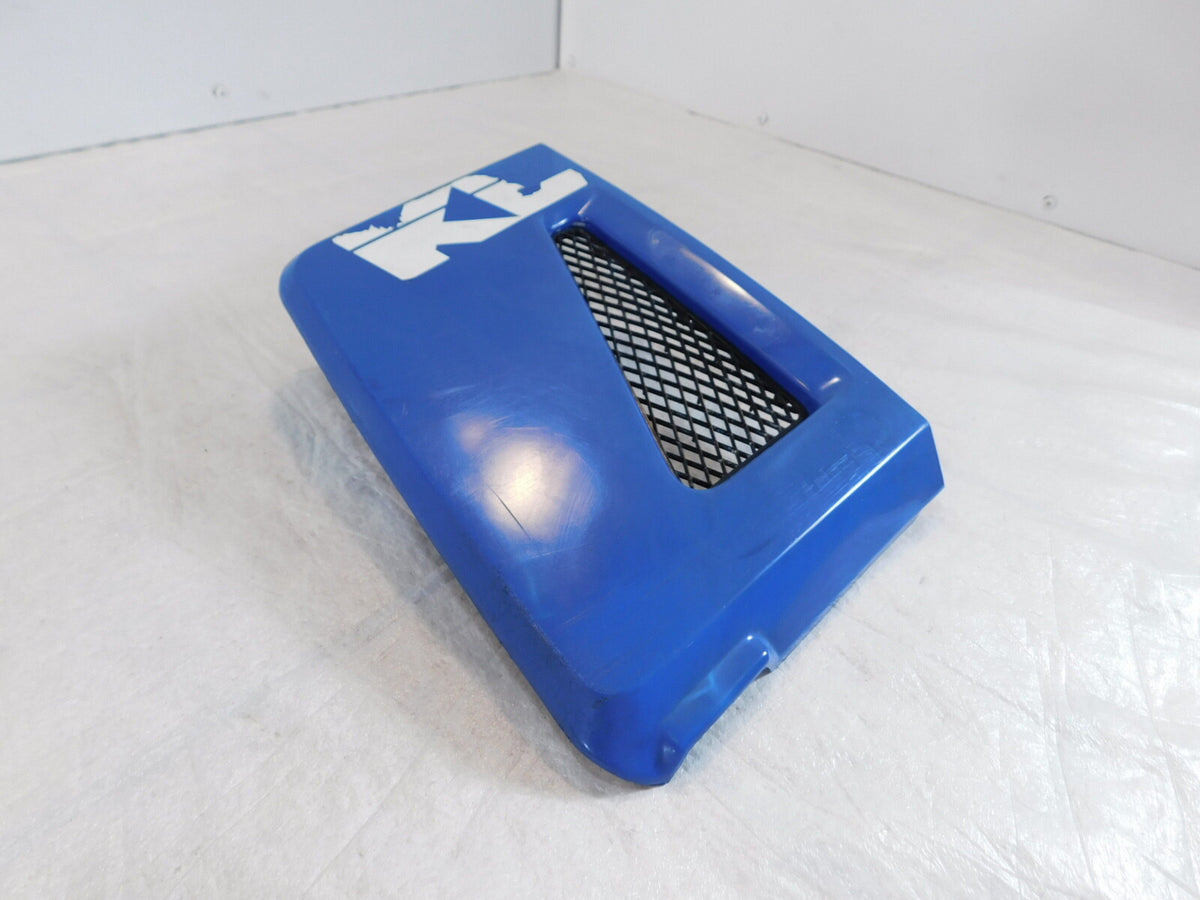 1987 87 Kawasaki KLR650 KLR 650 Blue Left Engine Coolant Radiator Cover Fairing - C3 Cycle