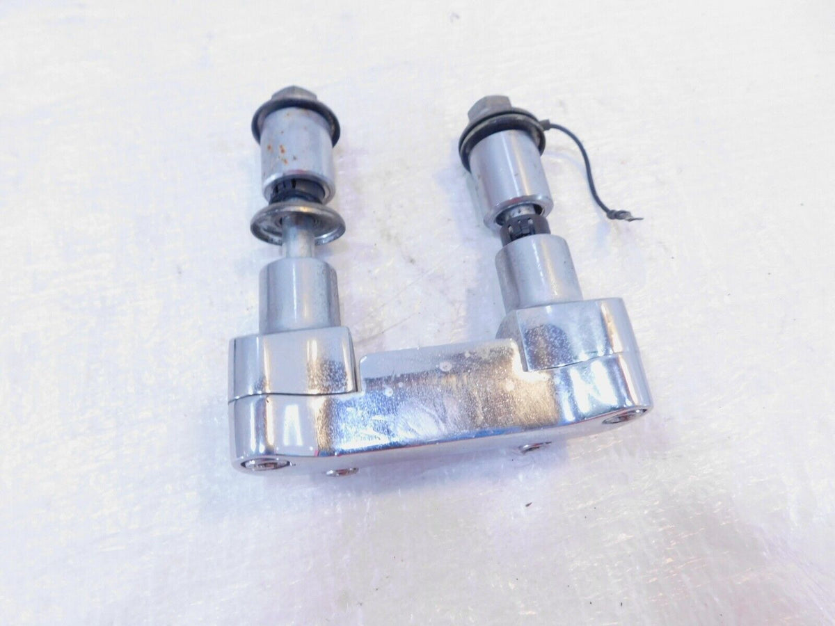 Harley Davidson Softail FXSTC Custom & FXST Handlebar Riser Top Clamp Brackets - C3 Cycle
