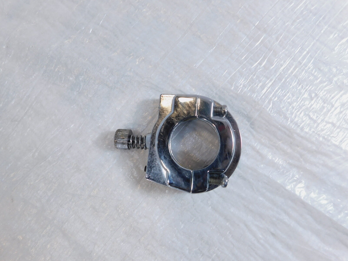 Harley Davidson Sportster Dyna & FXR 1" Chrome Handlebar Throttle Cable Clamp - C3 Cycle