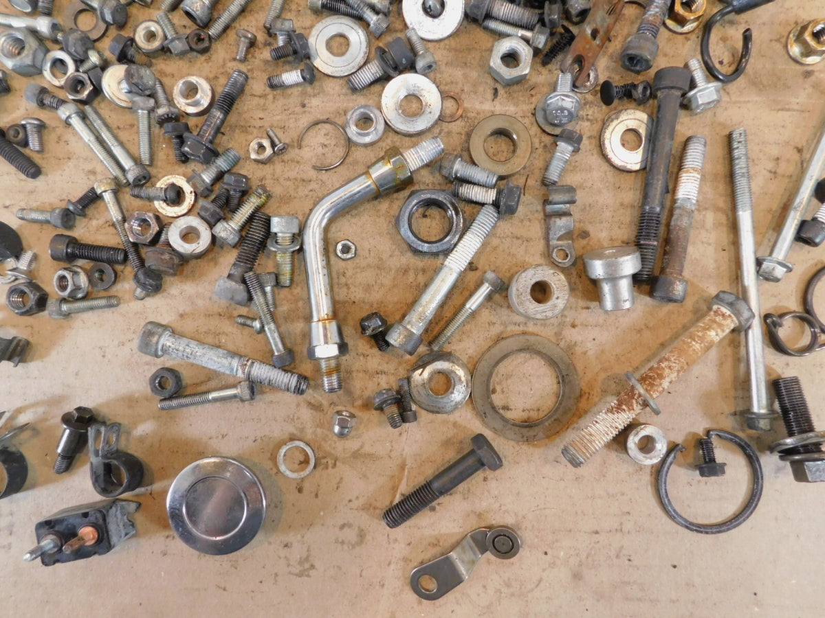 2006 Victory Kingpin Miscellaneous Hardware Nuts Bolts & Brackets Parts Box Lot - C3 Cycle