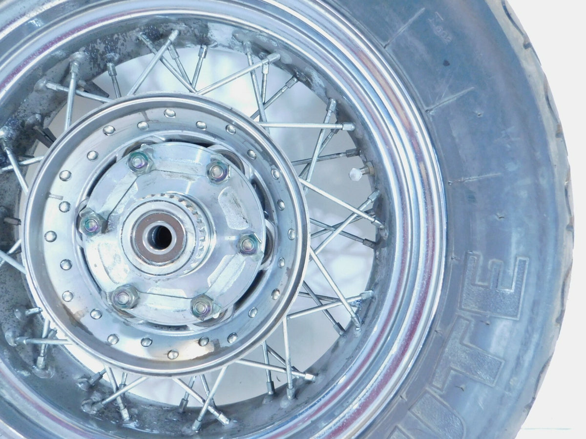 Yamaha V-Star 1100 XVS1100 Classic Custom Midnight Laced Rear Wheel Hub & Tire - C3 Cycle