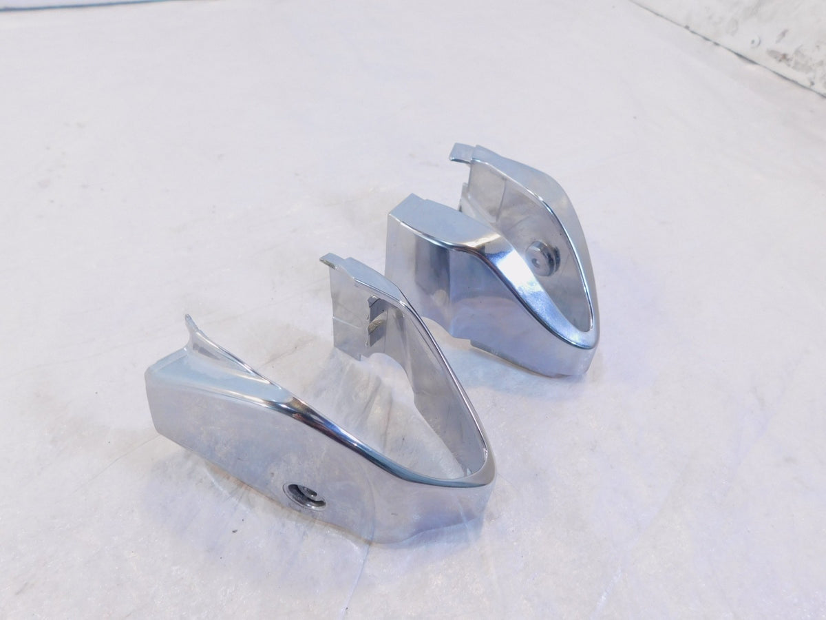 Vespa Primavera Sprint 50 125 150 Pair Chrome Handlebar Cover Fairing Shells - C3 Cycle