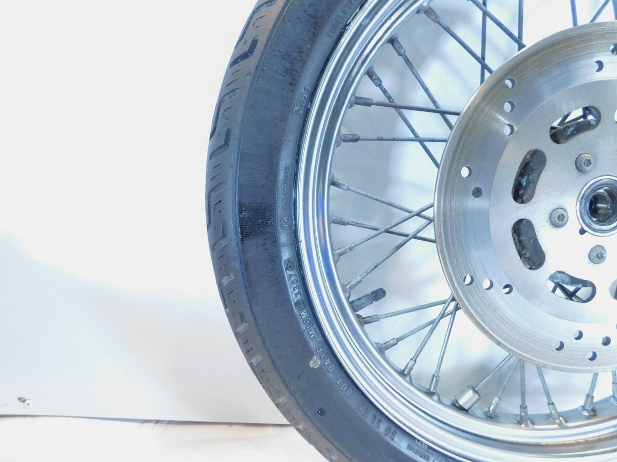 Harley Davidson XLH Sportster 883 1000 & 1200 19" Spoked Front Wheel Rim Rotor - C3 Cycle