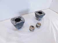 Pair Harley Davidson Sportster 883 Silver Engine Cylinder Barrel Jugs w/ Pistons - C3 Cycle