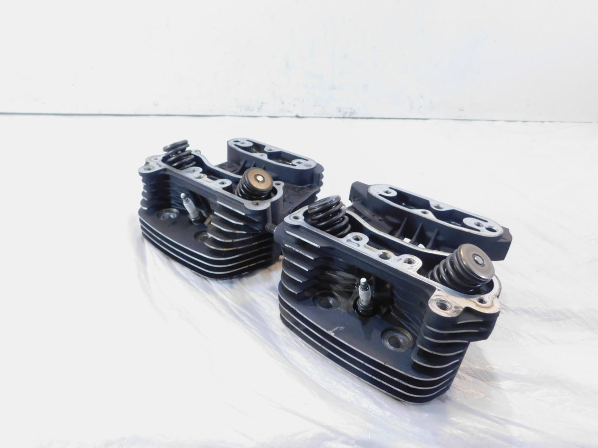 1991-2003 Harley Davidson Sportster XLH 1200 Black Cylinder Heads w/ Valves - C3 Cycle