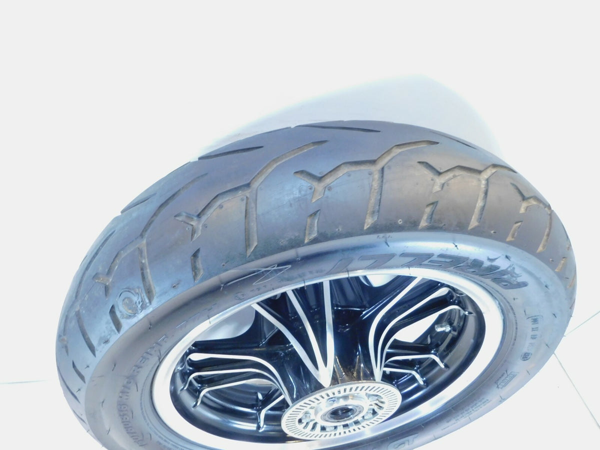 2016-2021 Indian Scout Sixty & 1200 Black Rear Wheel Rim & Tire - C3 Cycle