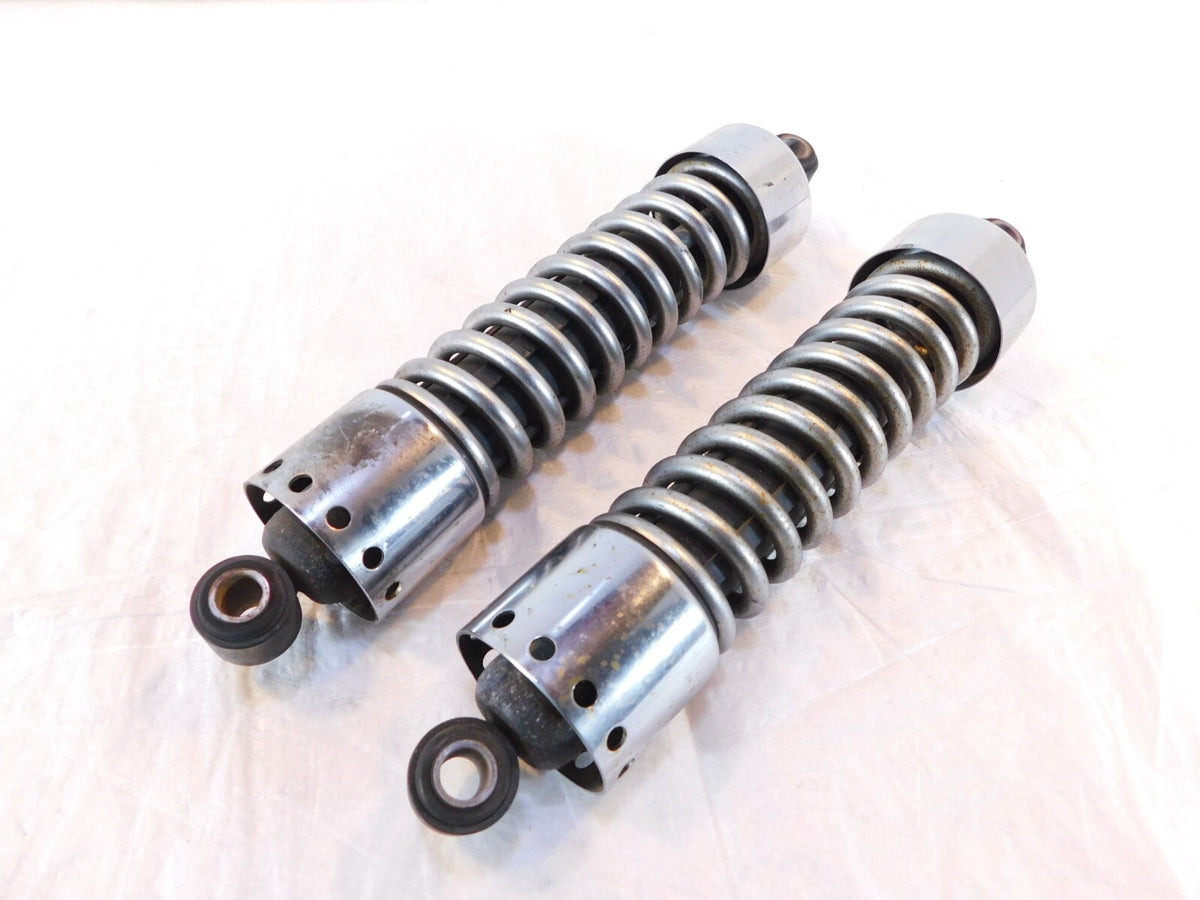 Harley Davidson Dyna Super Glide Wide Glide Chrome 12.75" Shock Absorbers - BENT